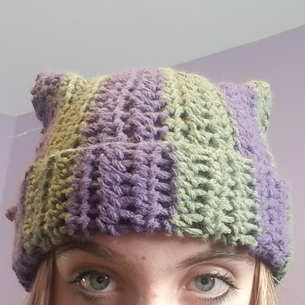 Crochet Cat Eared Beanie